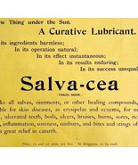 Salvacea Quack Medicine 1894 Advertisement Victorian Medical Curative AD... - €21,55 EUR