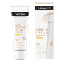 Neutrogena Purescreen+ Mineral UV Tint Face Liquid Sunscreen LIGHT 09/2024 exp - £11.78 GBP