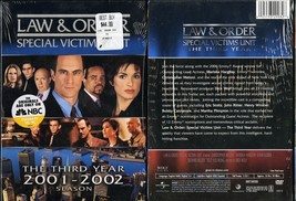 Law &amp; Order Special Victims Unit Third Year 6 Discs Dvd Universal Video New - £11.74 GBP