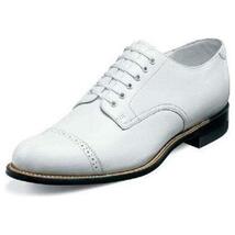 Stacy Adams Men Dress Classic Cap Toe Lace Shoes White Madison Biscuit 00012-07 image 2