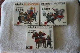 Aoshima 1:35 Japan History Miniature Model Kit No. 8 9 &amp; 10 dec19 - £78.34 GBP