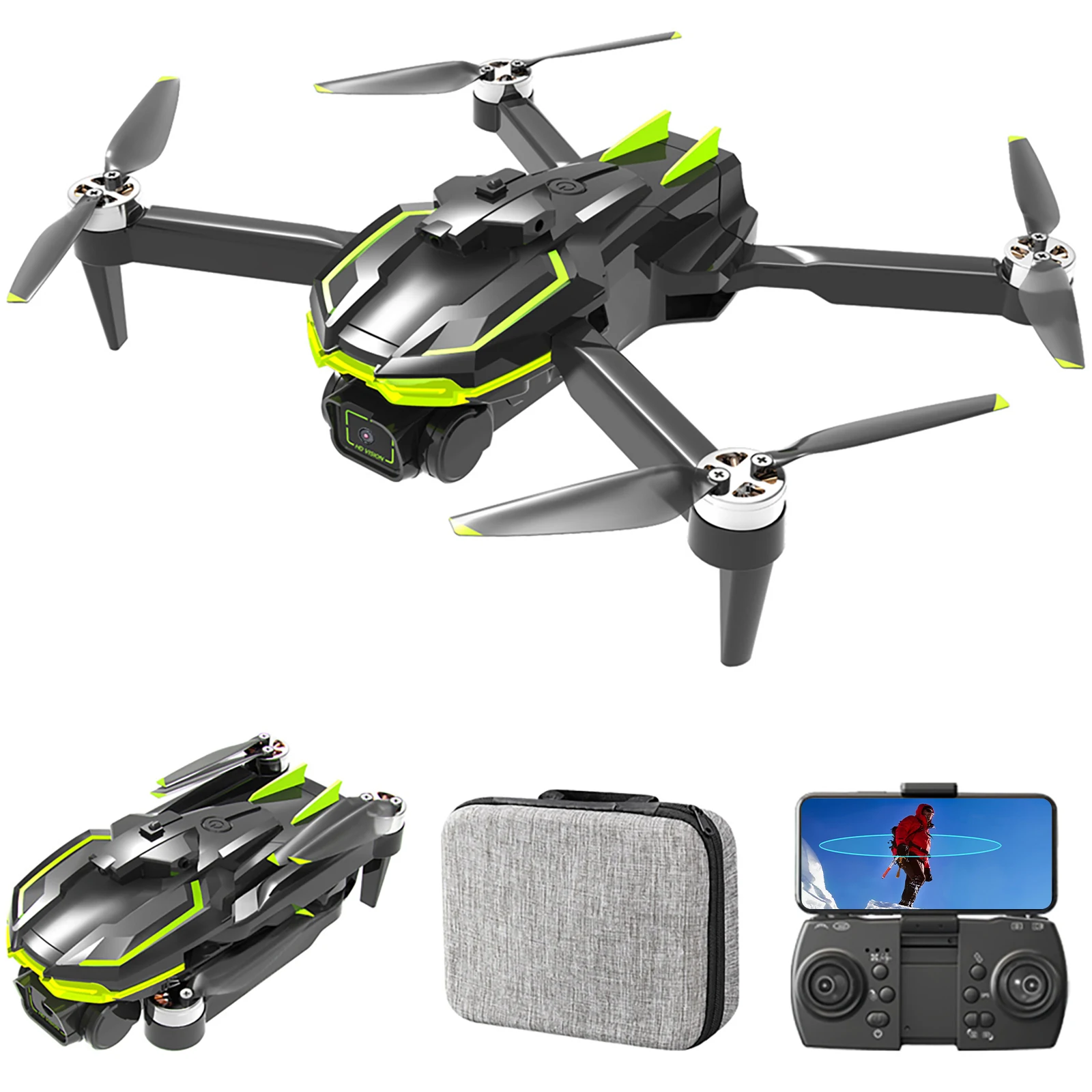 B6 Drone With Professional Camera 5G GPS WIFI RC Quadcopter 360 Degree Obstac - £61.41 GBP+