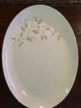 Mikasa Georgina Oval Platter Vintage LG 16-3/8&quot; x 12-1/4&quot;  Silver Trim J... - $35.00