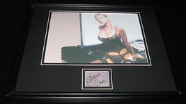 Sharon Case SEXY Lingerie Stockings Facsimile Signed Framed 11x14 Photo ... - $49.49