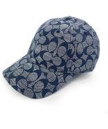 Coach C6679 Blue Denim Chambray Cotton Adjustable Baseball Cap Hat, 8020-9 - $99.52 CAD
