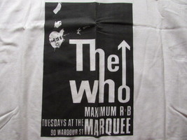 The Who Maximum R&amp;B Tuesday At The Marquee Xl 100% Cotton Rare White Shirt Oop - £11.60 GBP