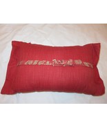 Oscar De La Renta Alexandria Deco Pillow Garnet NWT RARE - €37,84 EUR