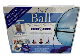 3 in 1 Ball The Complete Collection Book &amp; DVD fitness ball stretchband - £7.85 GBP