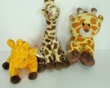 Ty Beanie Baby Lot Of 3 Giraffe Twigs Gavin Stuffed Animal 8&quot; Plush - $22.76