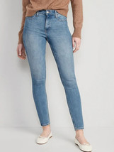 Old Navy High Rise Rockstar Super Skinny Jeans Womens 6 Tall Blue Stretch NEW - £22.58 GBP