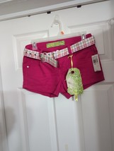 Vanilla Star Shorts Junior Girls Size 5  Fushia Pink Cotton &amp; Linen NWT - $17.78
