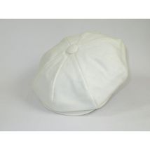 Mens Fashion Classic Flannel Wool Apple Cap Hat by Bruno Capelo ME910 Ivory image 3