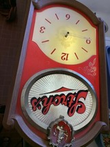 Vintage Stroh&#39;s Electric Lighted Wall Clock, - £53.75 GBP