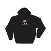 American Flag U.S.A. : Gift Hoodie United States of America - £28.31 GBP
