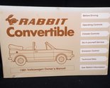 Volkswagen Rabbit 1981 Owner&#39;s Manual [Paperback] Volkswagen of America - £29.75 GBP