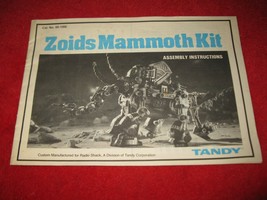An item in the Toys & Hobbies category: ntage 1980's Zoids Action Figure- Mammoth : Instruction Booklet- foldout insert
