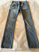 Levi’s 501 XX Mens 32x36 Blue Y2K Denim Jeans Cotton Button Fly Light Wa... - £19.46 GBP