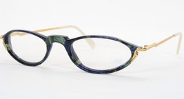 Vintage Meitzner Daloa 1137 Green /Blue /Gold Unique Eyeglasses Frame 48-21-135 - $59.40