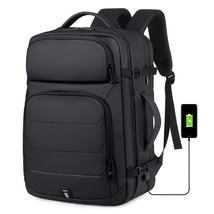New 40L Large Capacity Mens Expandable BackpaUSB Charging 17 inch Laptop Bags Wa - £68.88 GBP