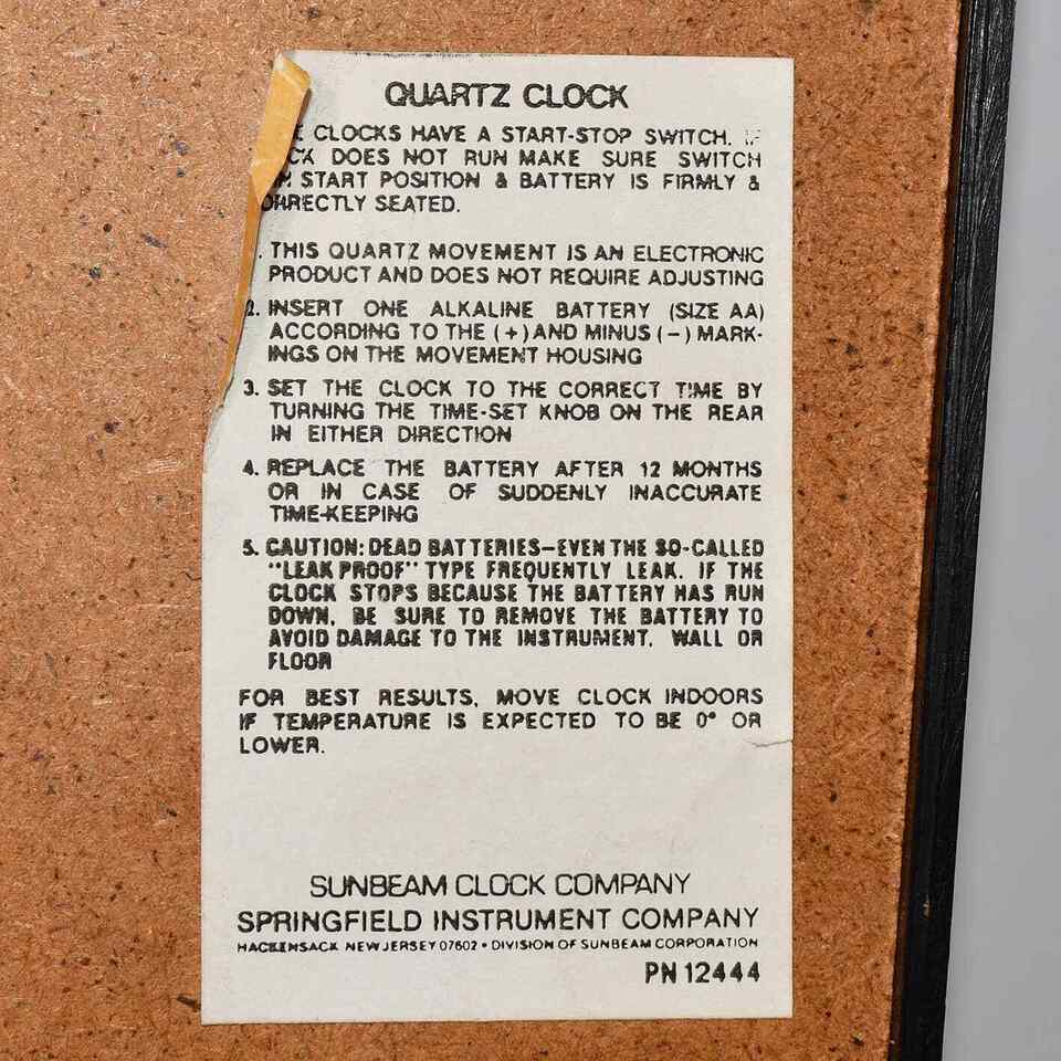 Sunbeam Wall Clock w Humidity, Barometer, Thermometer Quartz Wall Clock 0223!!! Item image 4