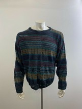 Profilo Men&#39;s Acrylic Blend Crew Neck Sweater Size Large Long Sleeve Mul... - £9.35 GBP