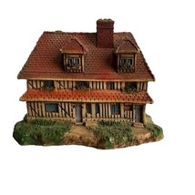 vintage Olde England Cottage House Resin Figurine 4 In Miniature - $44.54