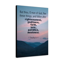   O Man of God 1 Timothy 6:11 Bible Verse Canvas Christian Wall  - £66.87 GBP+