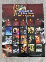 Vintage Magic The Gathering Fifth Edition Card Game Poster Advertising i... - £37.56 GBP