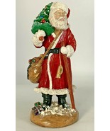 Santa Claus Florentine Art Studio 1987 Vintage Christmas Sculpture Tree ... - £38.02 GBP