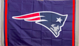 NEW ENGLAND PATRIOTS:  3x5&#39; FLAG -BRASS GROMMETS IN/OUTDOOR-100 D POLY-NEW - £7.82 GBP