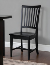 Black Wood Slat Back Dining Side Chair - $168.99