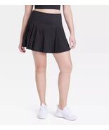 All In Motion Women&#39;s Skort Black Micro Pleated Tennis Sport Now Size Me... - $15.83