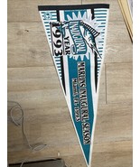 Vintage   Pennant NFL  FOOTBALL Florida Marlins Large 30”x 12 Rare. ￼ - $136.79 CAD