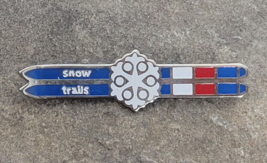 Snow Trials Snowflake Ski Resort Vintage Souvenir Travel Lapel Hat Pin Ohio - £23.76 GBP