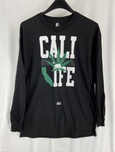 Cali Life Herb Plant By Alstyle Men&#39;s Black Long Sleeve T-Shirt Unisex S... - $16.01