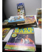 Vintage Star Wars cups books posters puzzles records collectibles lot - $1,405.25 MXN