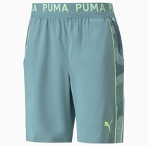 PUMA 521548 Training Woven 8&quot; Shorts Mineral Blue ( XL ) - £62.27 GBP