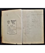 1939 antique WEST END FIRE CO #2 palmerton pa MINUTE BOOK handwritten  - £175.24 GBP