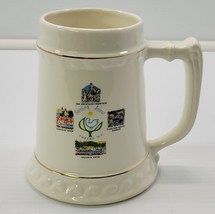 N) Vintage Sterling Forest Tuxedo New York Ceramic Stein Glass Mug Souvenir - $272.61 MXN