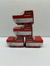 Scotch 3M Transparent Tape 3/4" x 250" 6.94 YD 19mm x 6.35m 4 - 2 Pack R... - $10.88