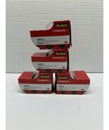 Scotch 3M Transparent Tape 3/4" x 250" 6.94 YD 19mm x 6.35m 4 - 2 Pack R... - $10.88