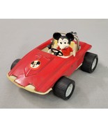 Vintage Mickey Mouse Red Sports Car 1976 Azrak Hamway Hong Kong Walt Dis... - £13.93 GBP