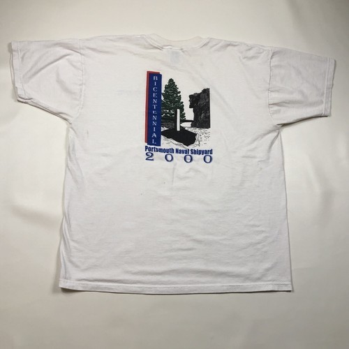 Vintage Portsmouth NH Naval Shipyard 2000 Bicentennial White T Shirt Size XL Item image 9