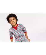 Kids Thermal Waffle Holiday Stripe Pajama Top - £8.33 GBP