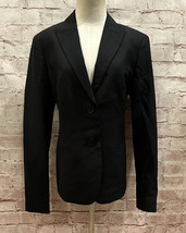 Jones New York Blazer Size 12 Stretch Polyester Wool NEW Black EASY CARE - £46.58 GBP