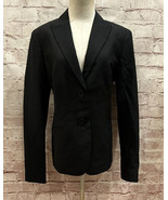 Jones New York Blazer Size 12 Stretch Polyester Wool NEW Black EASY CARE - £35.39 GBP
