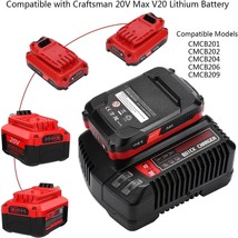20V Charger V20 Lithium-Ion Battery For Cmcb201 Cmcb202 Cmcb203 Us - £37.75 GBP
