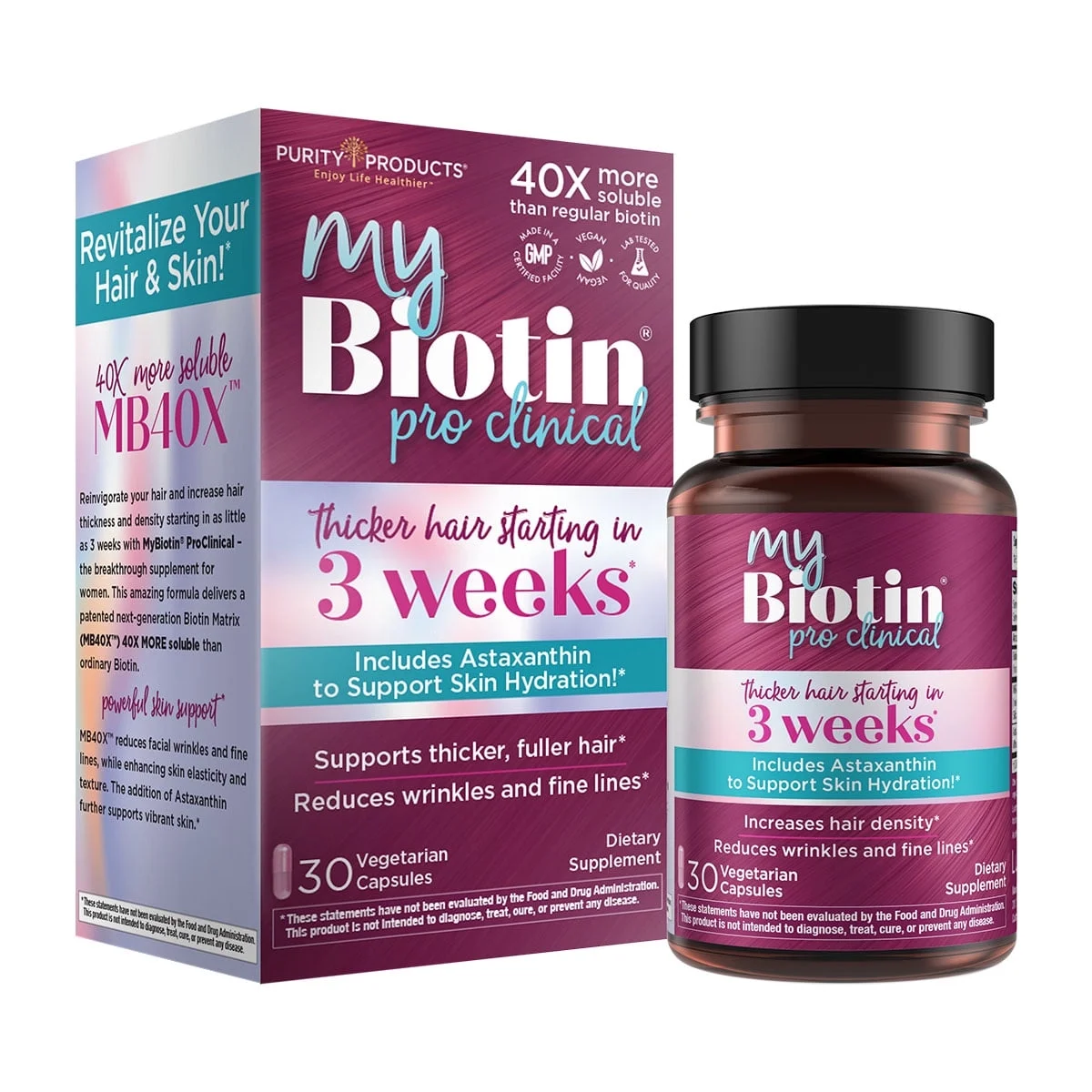 MyBiotin ProClinical w/ Astaxanthin - 40x More Soluble Than Ordinary Bio... - $59.99
