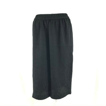 Adrianna Papell Skirt Silk Paisley Lightweight Pull On Black Size 12 - £11.44 GBP