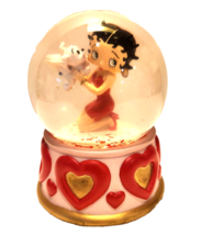 Betty Boop &quot;Puppy Love&quot; Musical Globe San Francisco Music Box 2001 King 6&quot; Tall - $34.95